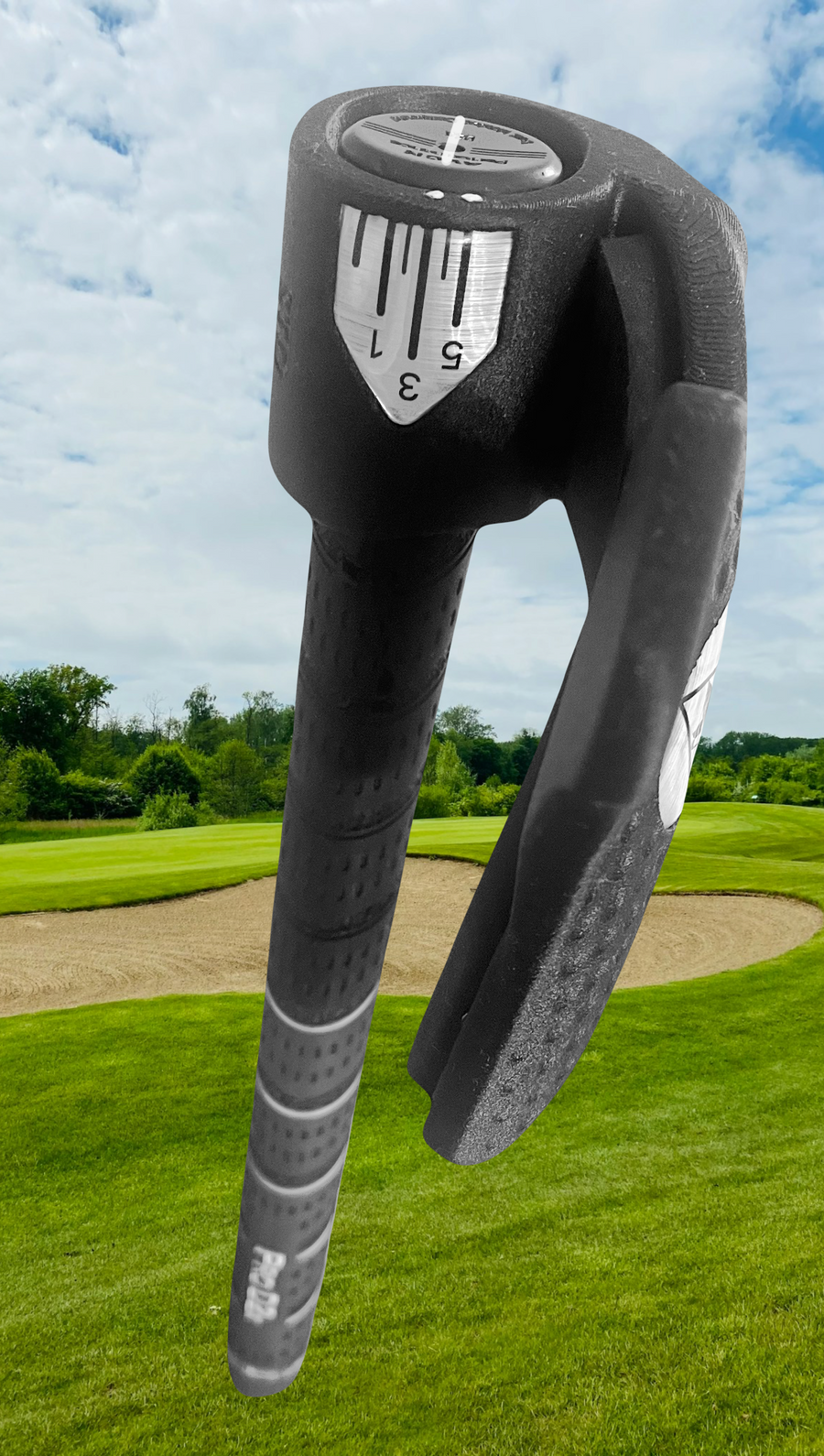ZoneGrip adjustable numbered settings on the club grip